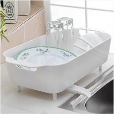 리큐 자동물빠짐 식기건조대 (그린/핑크/화이트)